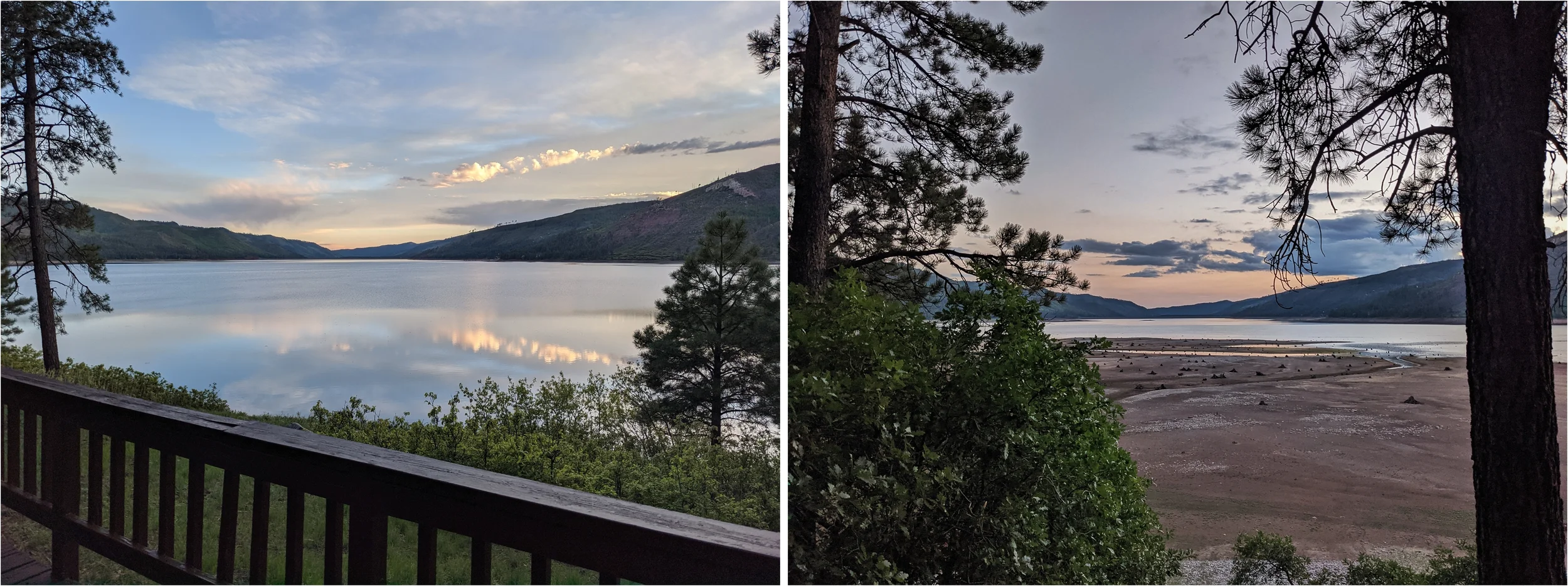 June vs September Vallecito Reservoir